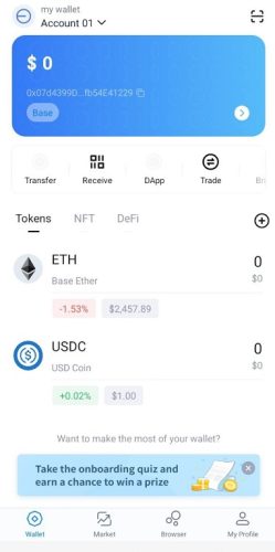 روش نصب کیف پول آیم توکن