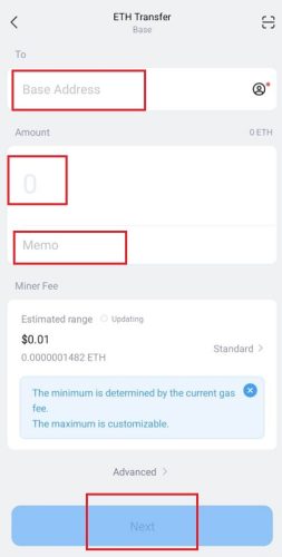 برداشت از کیف پول imtoken