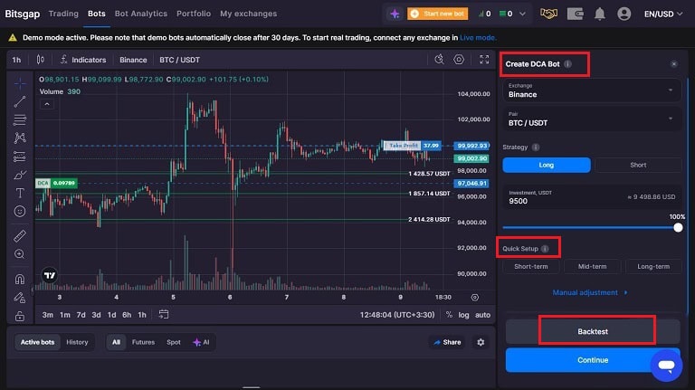 ساخت ربات ترید در بیتسگپ