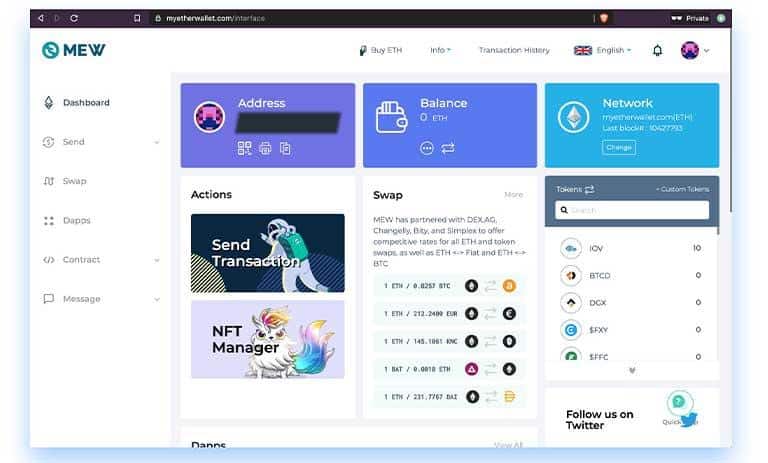 کیف پول MyEtherWallet