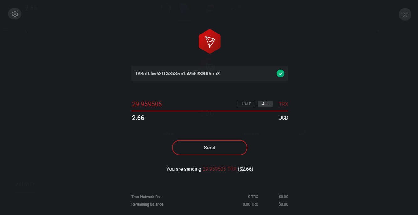 تایید تراکنش در کیف پول اکسودوس