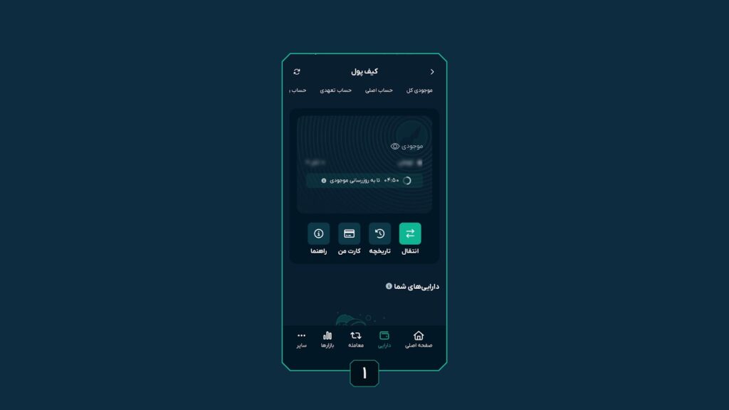 نحوه مشاهده موجودی کارت تتری او ام پی فینکس