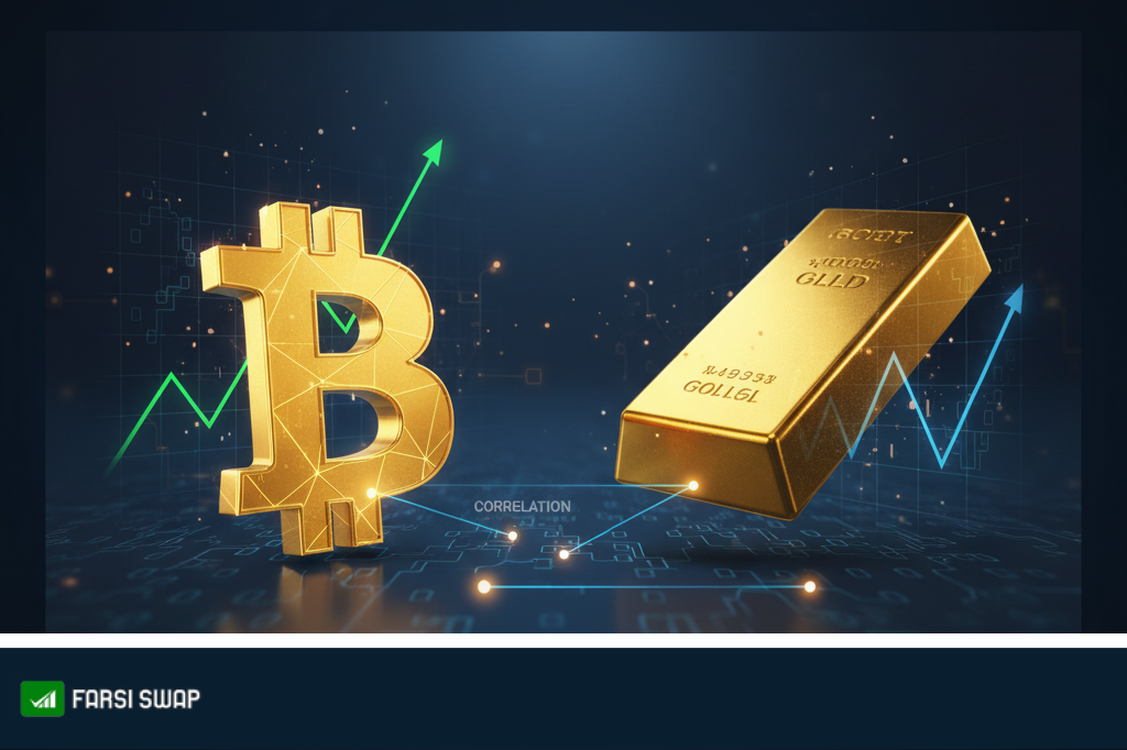 آیا بیت کوین می‌تواند واقعاً به عنوان طلای دیجیتال شناخته شود؟ بررسی داده‌ها و همبستگی‌ها